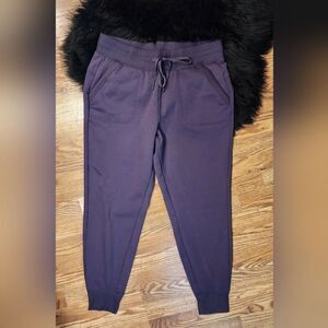 Athletic Works Purple Fleece Jogger Sweat Pants Women's Size Medium (8-10)